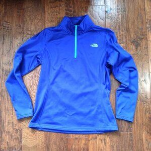 The North Face Royal Blue Glacier 1/4 Zip Fleece Pullover L